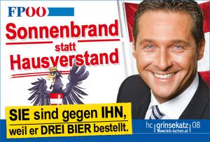 FPOe-Strache-Sonnenbrand