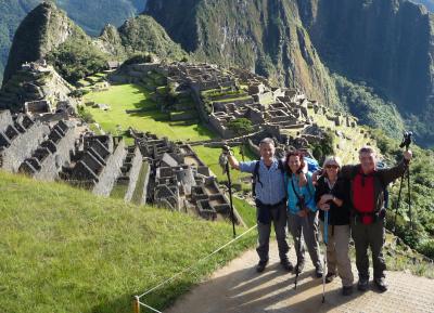 Nach 4 Tagen Inka-Trail sind wir am Ziel Nach 4 Tagen Inka-Trail sind wir am Ziel