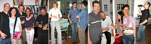 Sektempfang im neuen Büro am 30. Juni 2005 [weitere Bilder]