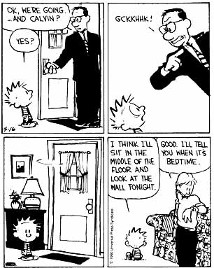 Babysitten Calvin & Hobbes-style
