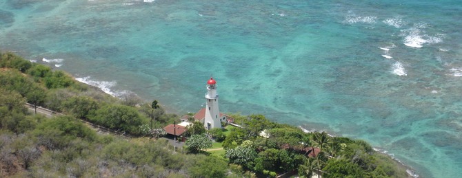 Blick vom Diamond Head, Honolulu, Hawaii