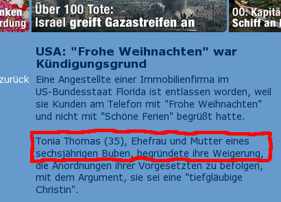 &amp;quot;... Ehefrau und Mutter eines sechsjährigen Buben&amp;quot;