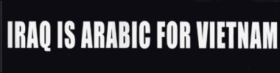 Iraq is Arabic for Vietnam
