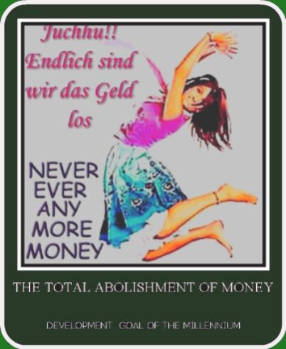 Geld-Abschaffungs-Poster