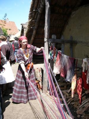 Blue macht ein Sprangband