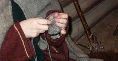 Lunula beim Nadelbinden