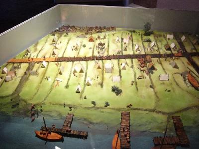 Marktplatz von Ribe im Modell