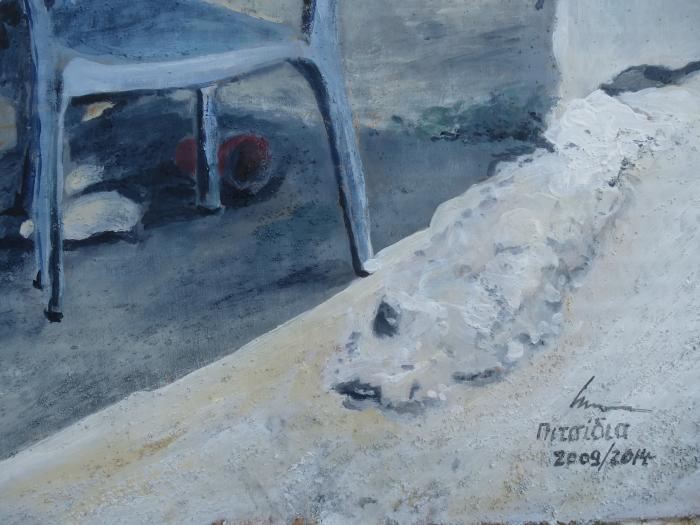 Sitzen auf Suedkreta