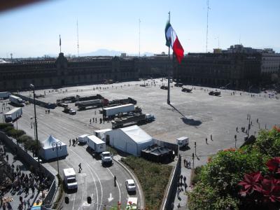 Blick auf den Platz vor dem Palacio Nacional