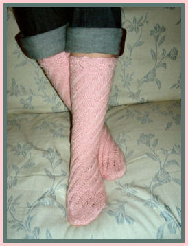 *spiral boot socks*