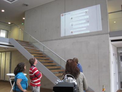 Twitterwall BarCamp Kiel 2010 Twitterwall BarCamp Kiel 2010