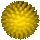 gelber gummiball