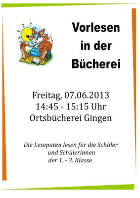 vorlesen