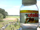 leeres Nutellaglas leeres Nutellaglas