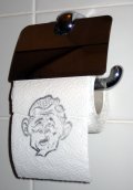 Klopapier mit dem Porträt von George W. Bush Klopapier mit dem Porträt von George W. Bush