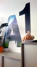 A1-Logo im neues Büro A1-Logo im neues Büro