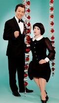 Toni und Ursli Pfister als Peter Alexander und Mireille Mathieu