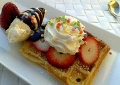 Waffeln mit Eis Waffeln mit Eis