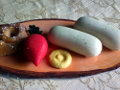 Weißwurst aus Marzipan Weißwurst aus Marzipan