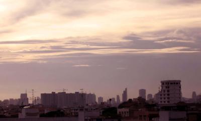 Abendhimmel ber der Skyline