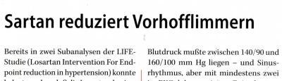 Sartan reduziert Vorhofflimmern