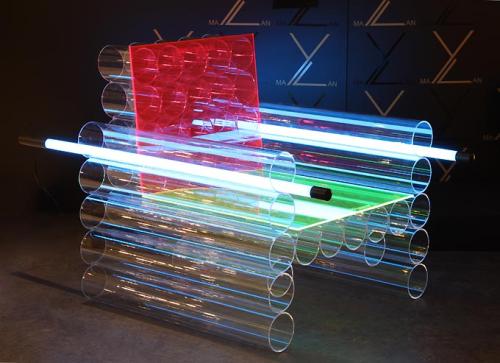 maylan-interior-design-neue-wiener-werkstaette-interlux-roehm-evonik-indeustries-contemporary-light-art-sedan-seat-chair-manfred-kielnhofer-illumination-auction