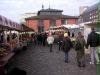 early morning in front of the market hall