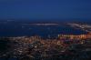 Blick vom Tafelberg auf die city und den Hafen