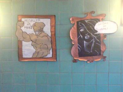 både muskler och skönhet är makt.