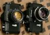 Spotmatic mit der Nikon F von 1959 im Vergleich