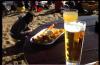 bockwurscht und bier und strand