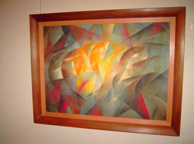 Malerei-Roberto-Marcello-Baldessari-1915-Licht-und-Bewegung-foto-von-rolf-in-der-EZB