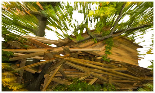 Ein baumhaus im Tiergarten von Berlin