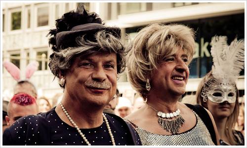Zwei "Herren" auf dem CSD