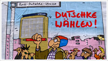 Das Plakat zum Bürgerentscheid