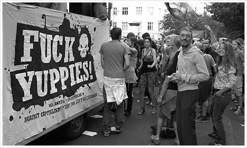 Der Slogan der Fuckparade