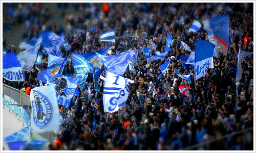Der Fanblock von Hertha BSC Der Fanblock von Hertha BSC