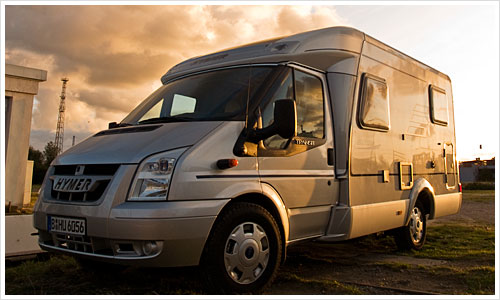 Der Hymer Van 512 in Warnemünde