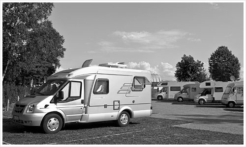 Ein Wohnmobil der Marke Hymer Van 512