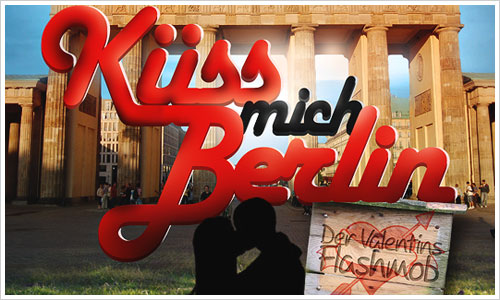 Plakat zu einer Valentinsaktion