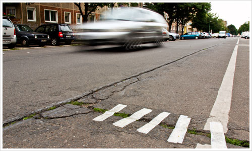 Kunstaktion von Daniel Wenk in der Marchlewskistraße