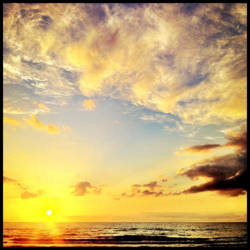 Sonnenuntergang in Warnemünde