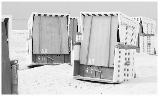 Strandkörbe am Strand