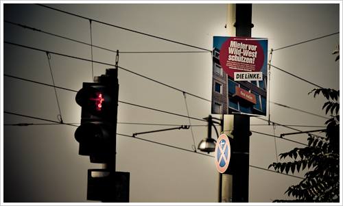 Wahlplakat der Linkspartei Wahlplakat der Linkspartei