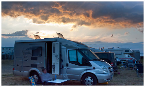 Wohnmobilstellplatz in Warnemünde