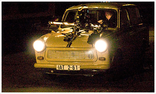 Ein Trabi mit Frontkamera