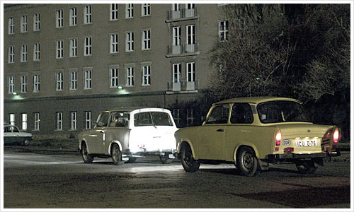 Zwei Trabis als Filmkulisse