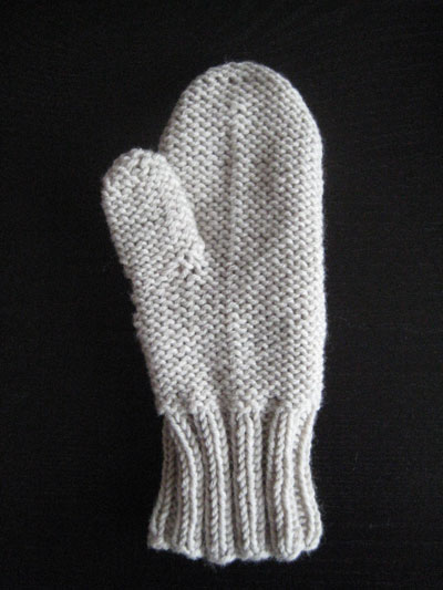 Handschuhe mittens Rueckseite