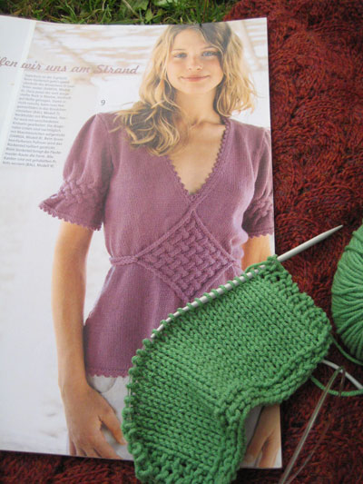Neues Strickprojekt Sommer 2009