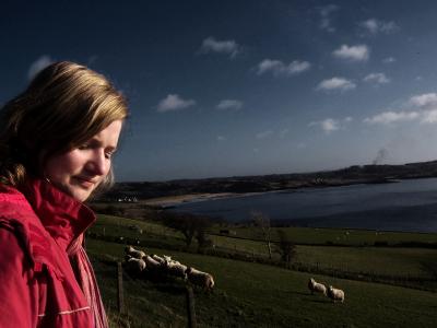 man beachte, wie die schafe sich im himmel spiegeln